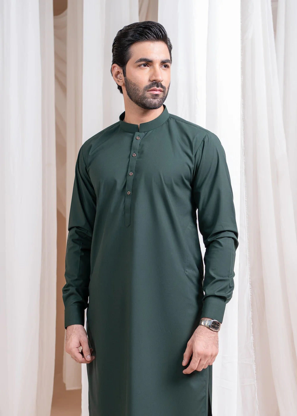 BOTTLE GREEN MEN'S UNSTITCHED BOSKI