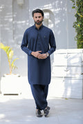 NAVY BLUE MEN'S UNSTITCHED