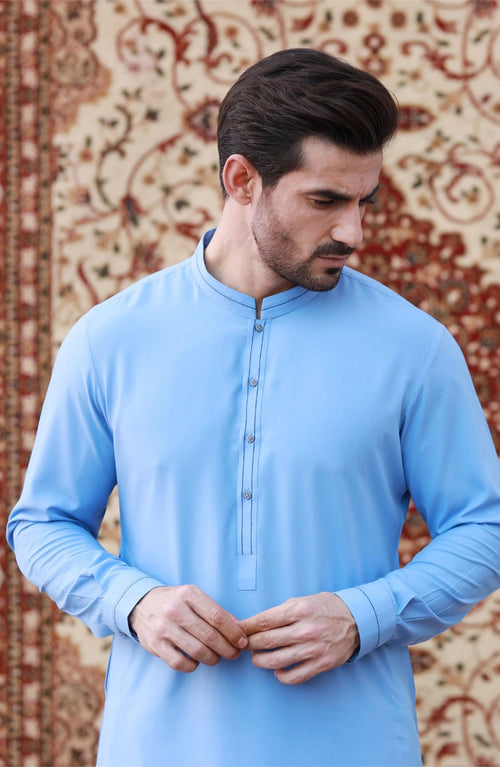 BABY BLUE MEN,S UNSTITCH BOSKI