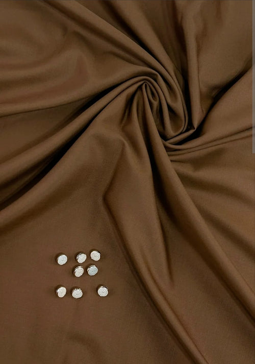 DARK BROWN MEN'S UNSTITCHED