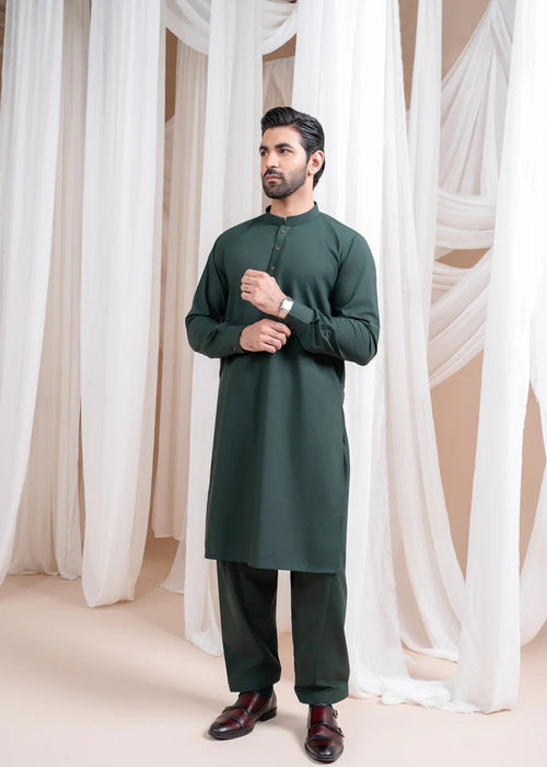 BOTTLE GREEN MEN'S UNSTITCHED BOSKI