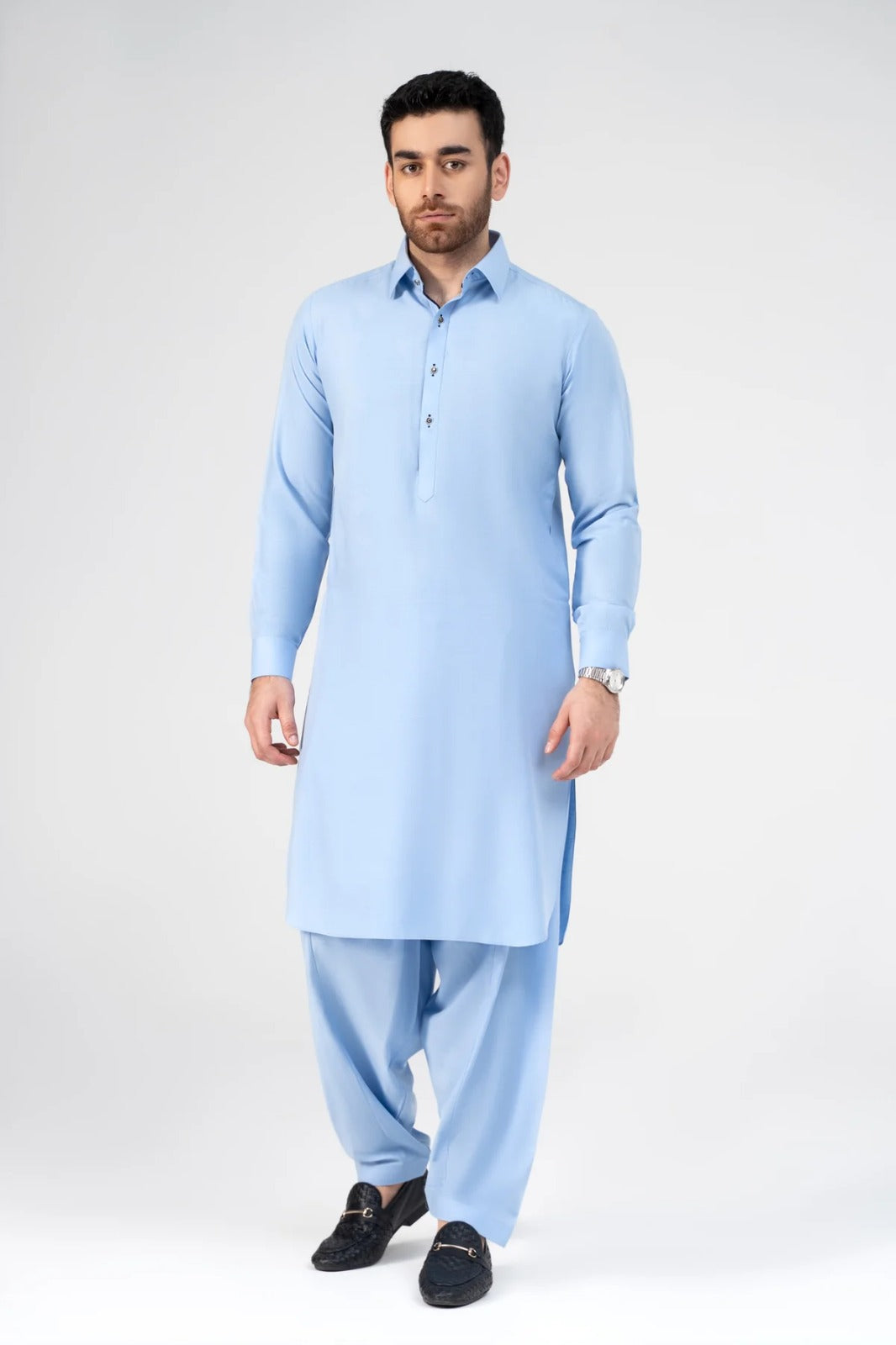 POWDER BLUE MEN,S UNSTITCH BOSKI